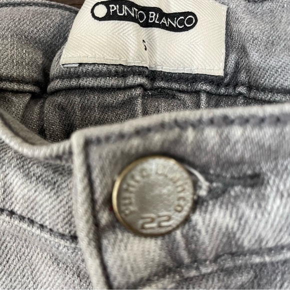 Punto Blanco women’s high rise charcoal gray jeans SZ S - Picture 4 of 13